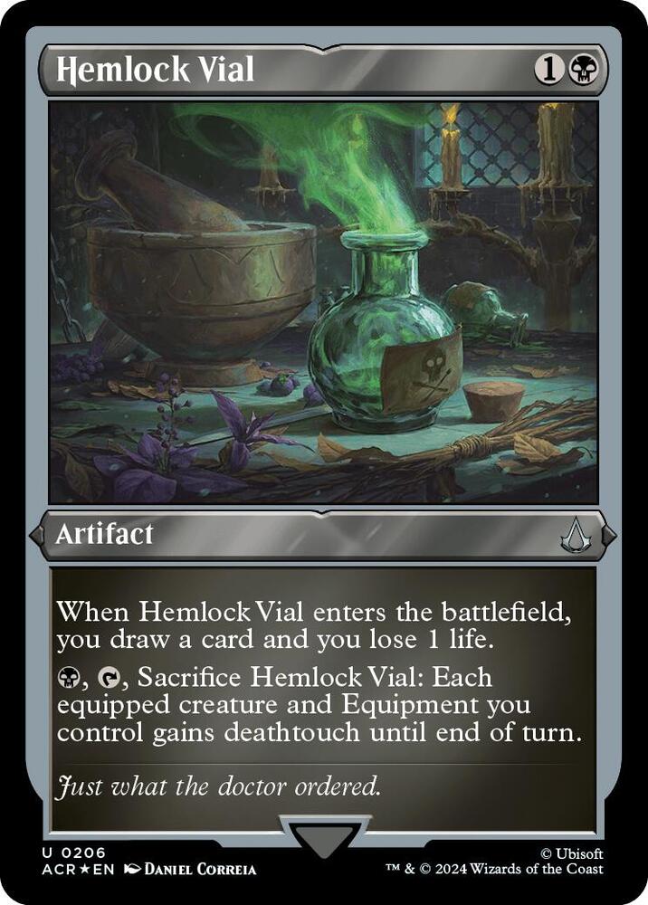 Hemlock Vial (Foil Etched) (206) [Assassin's Creed]