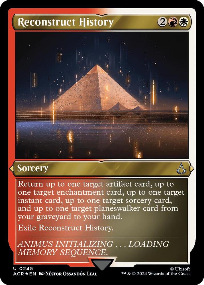 Reconstruct History (Foil Etched) (245) [Assassin's Creed]