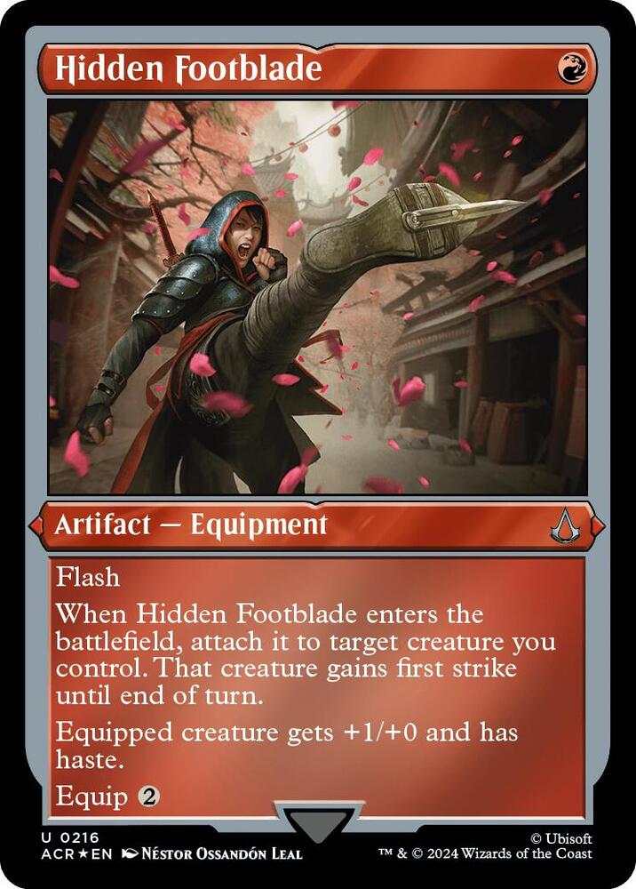 Hidden Footblade (Foil Etched) (216) [Assassin's Creed]