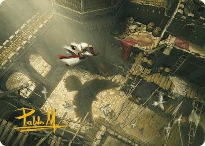 Rooftop Bypass Art Card (Gold-Stamped Signature) (20) [Universes Beyond: Assassin's Creed Art Series]