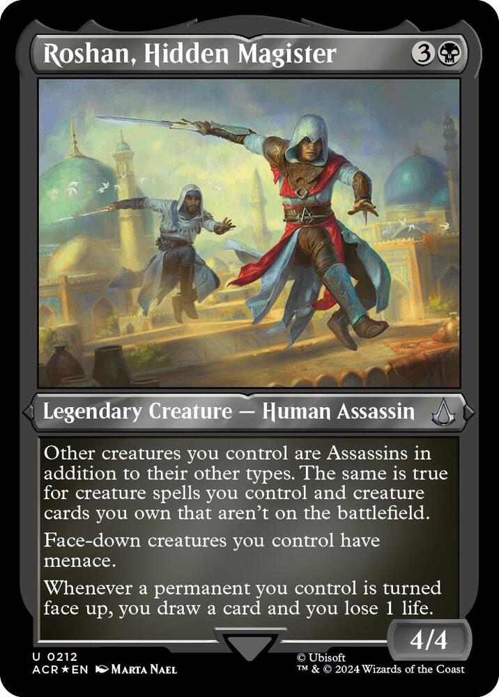 Roshan, Hidden Magister (Foil Etched) (212) [Assassin's Creed]