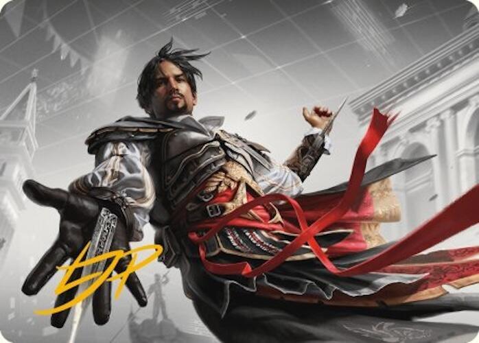 Ezio Auditore da Firenze Art Card (Gold-Stamped Signature) (13) [Universes Beyond: Assassin's Creed Art Series]