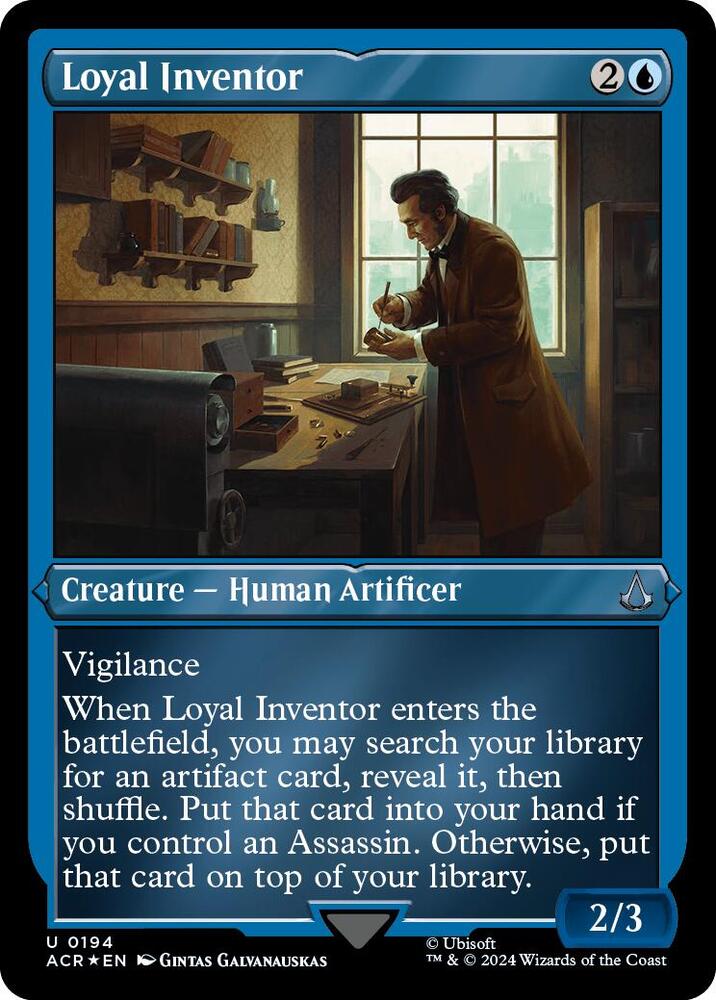 Loyal Inventor (Foil Etched) (194) [Assassin's Creed]