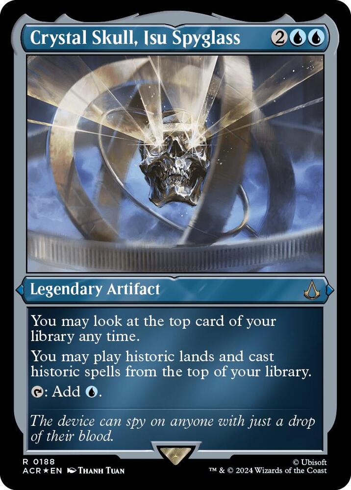 Crystal Skull, Isu Spyglass (Foil Etched) (188) [Assassin's Creed]