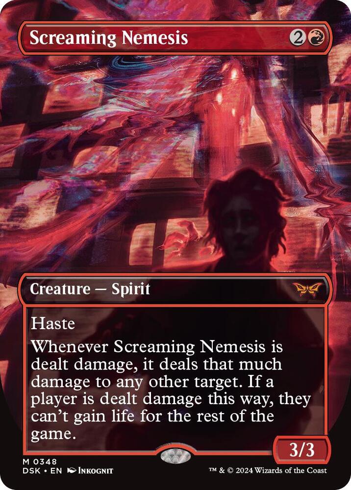 Screaming Nemesis (Borderless) (348) [Duskmourn: House of Horror]