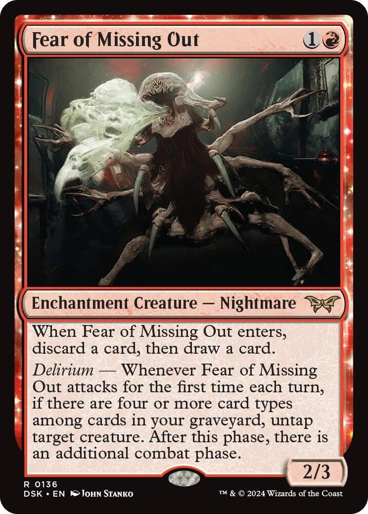 Fear of Missing Out (136) [Duskmourn: House of Horror]