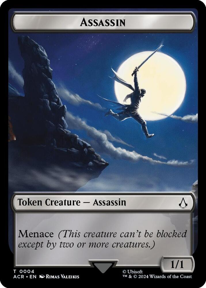 Assassin // Phobos Double-Sided Token (4 // 5) [Assassin's Creed]