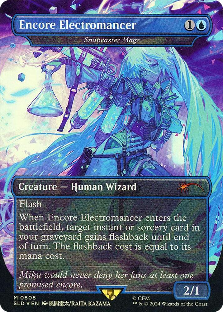 Encore Electromancer - Snapcaster Mage (Rainbow Foil) (808) [Secret Lair Drop]