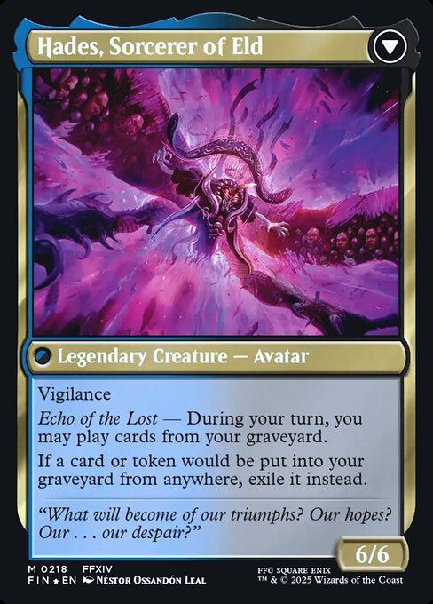 Emet-Selch, Unsundered (218) [Prerelease Cards] Reverse