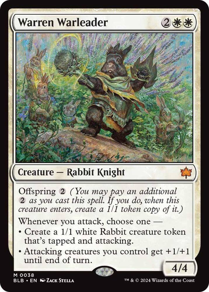 Warren Warleader (38) [Bloomburrow]