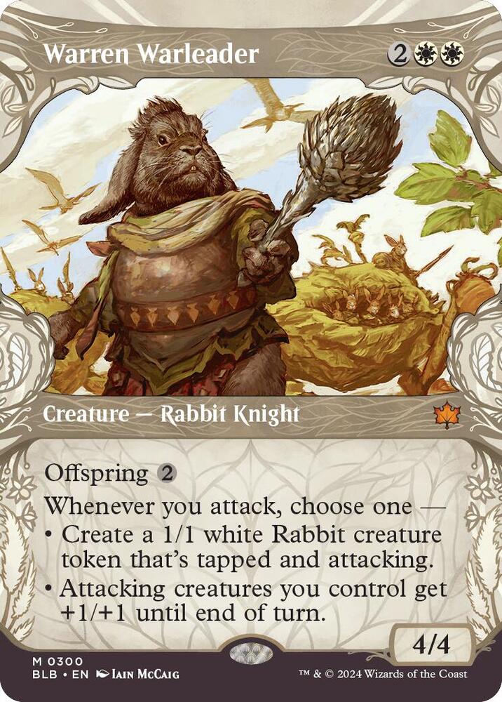 Warren Warleader (Showcase) (300) [Bloomburrow]