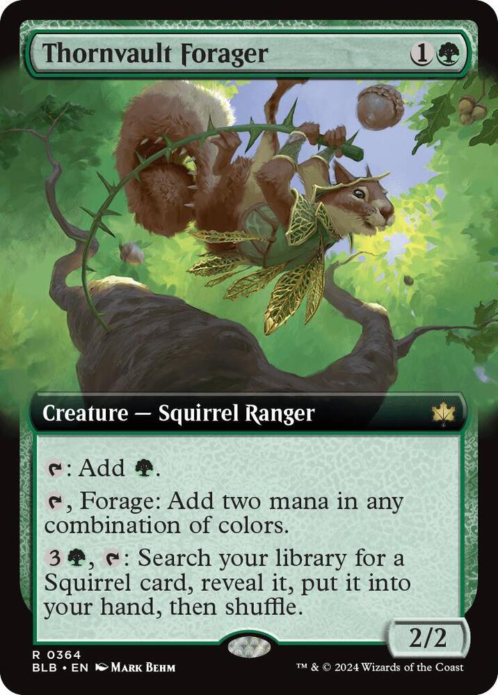Thornvault Forager (Extended Art) (364) [Bloomburrow]
