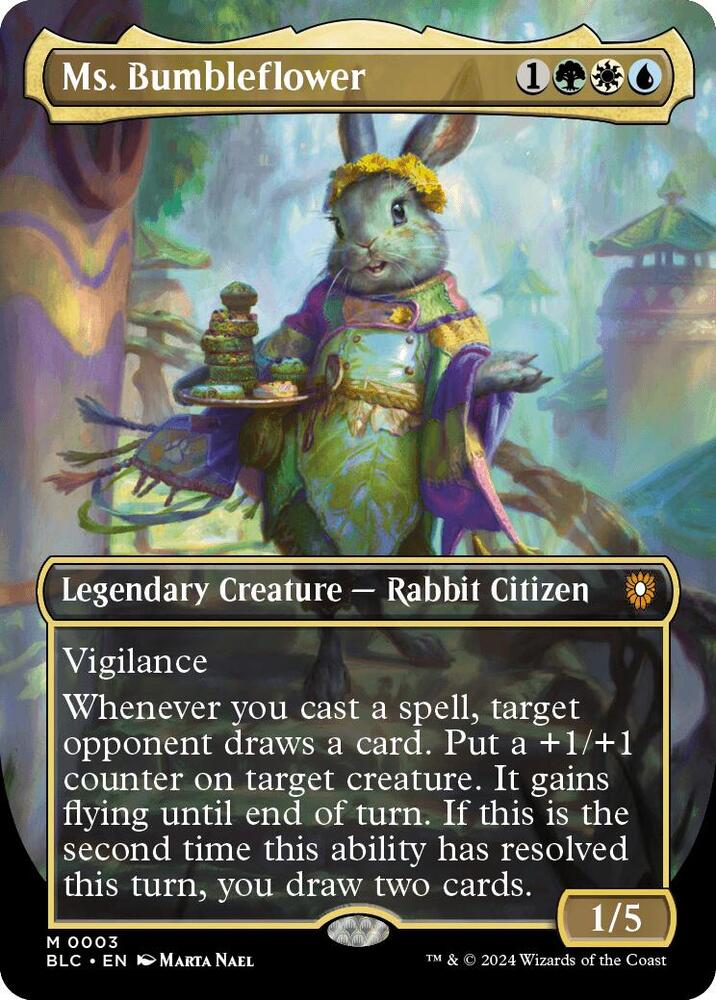 Ms. Bumbleflower (Borderless) (3) [Bloomburrow Commander]