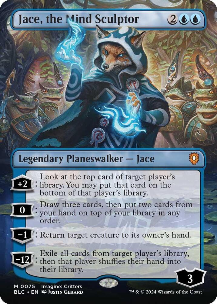 Jace, the Mind Sculptor (Borderless) (75) [Bloomburrow Commander]
