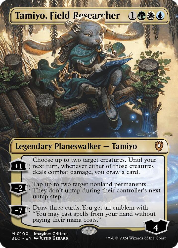 Tamiyo, Field Researcher (Borderless) (100) [Bloomburrow Commander]