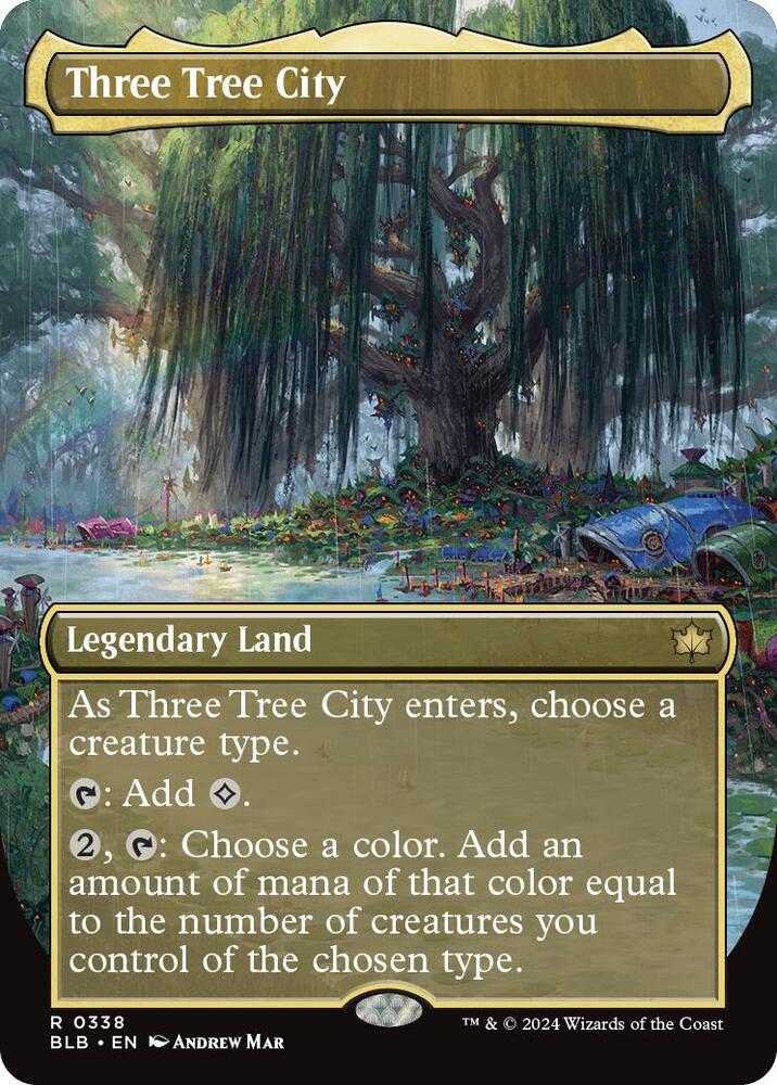 Three Tree City (Borderless) (0338) [Bloomburrow]