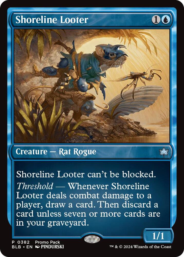 Shoreline Looter (382) [Bloomburrow Promos]