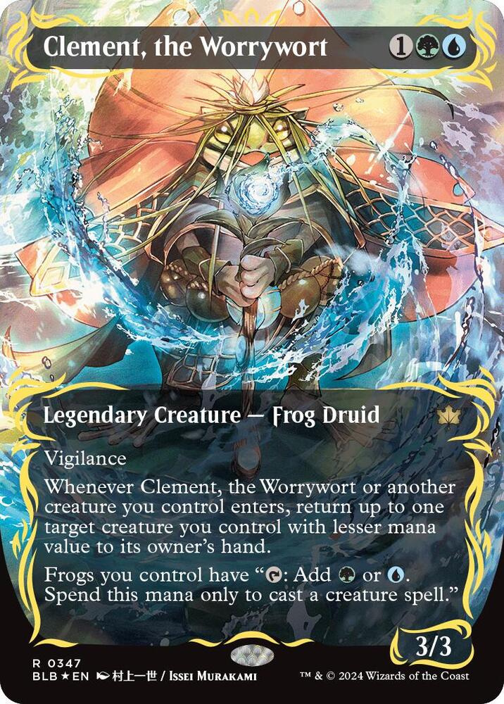 Clement, the Worrywort (Borderless) (Raised Foil) (347) [Bloomburrow]