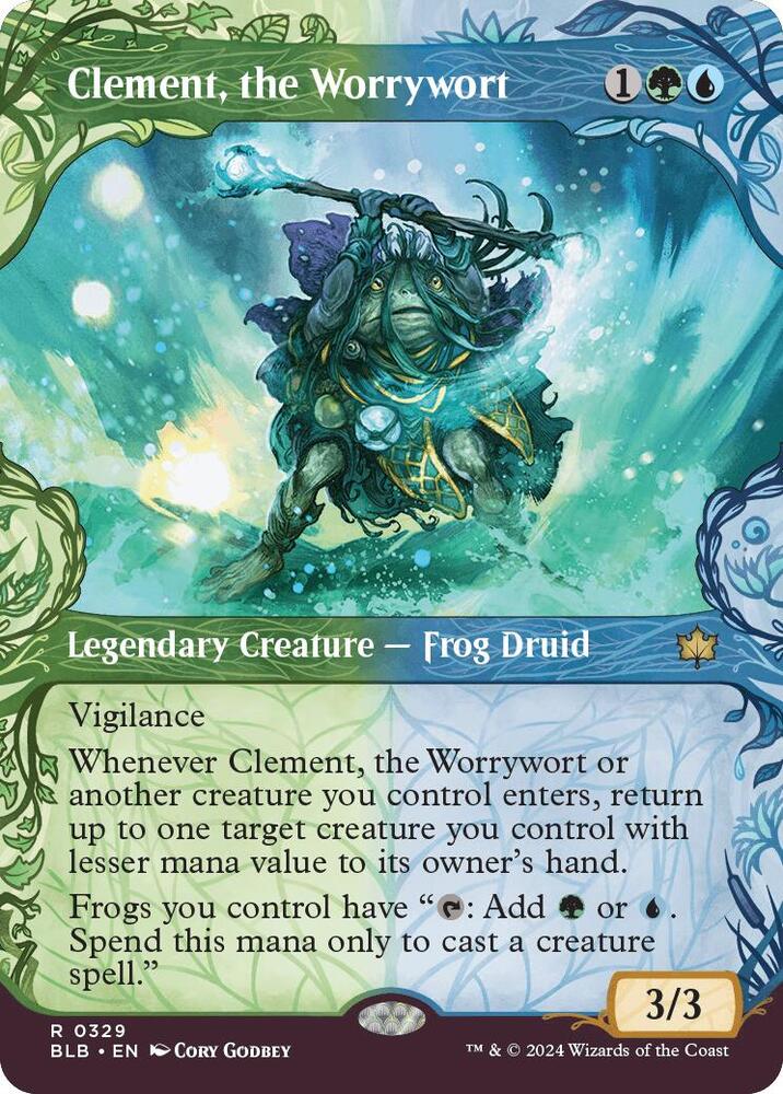 Clement, the Worrywort (Showcase) (329) [Bloomburrow]