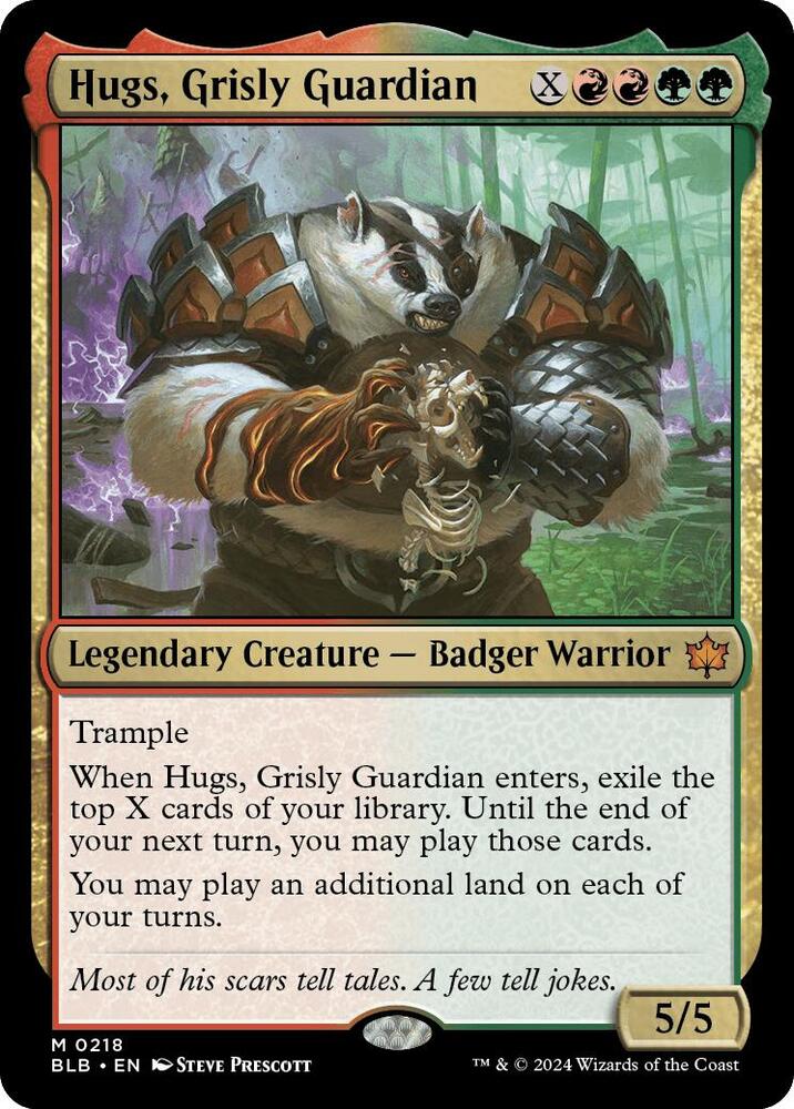 Hugs, Grisly Guardian (218) [Bloomburrow]