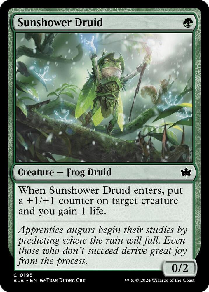 Sunshower Druid (195) [Bloomburrow]