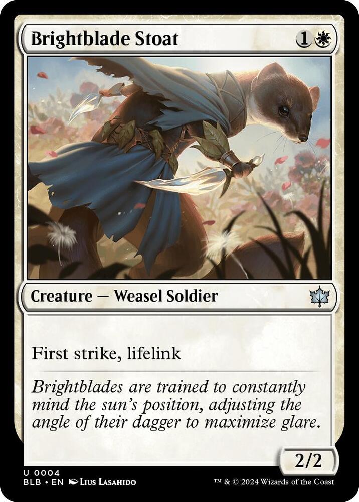 Brightblade Stoat (4) [Bloomburrow]