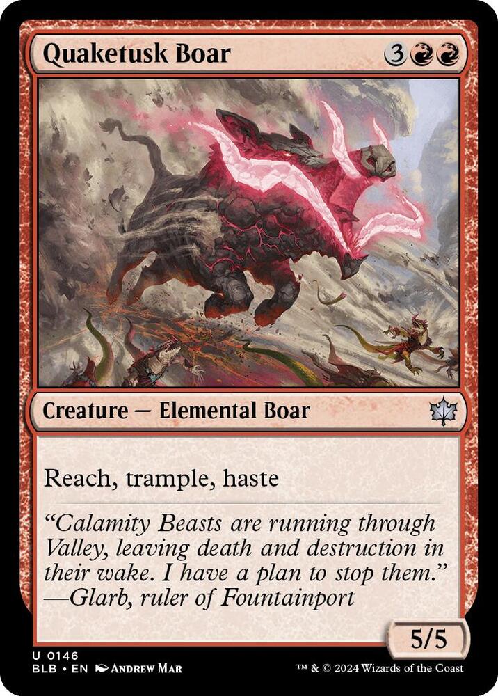 Quaketusk Boar (146) [Bloomburrow]
