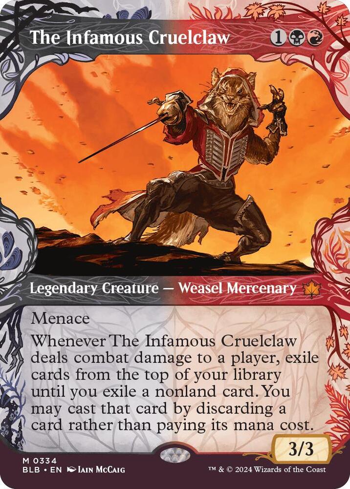 The Infamous Cruelclaw (Showcase) (334) [Bloomburrow]