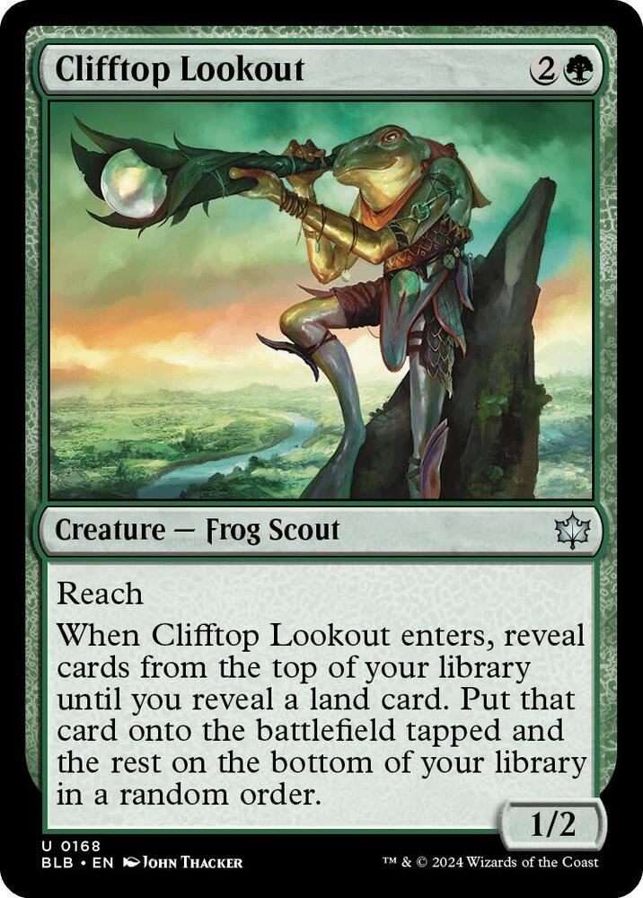 Clifftop Lookout (168) [Bloomburrow]
