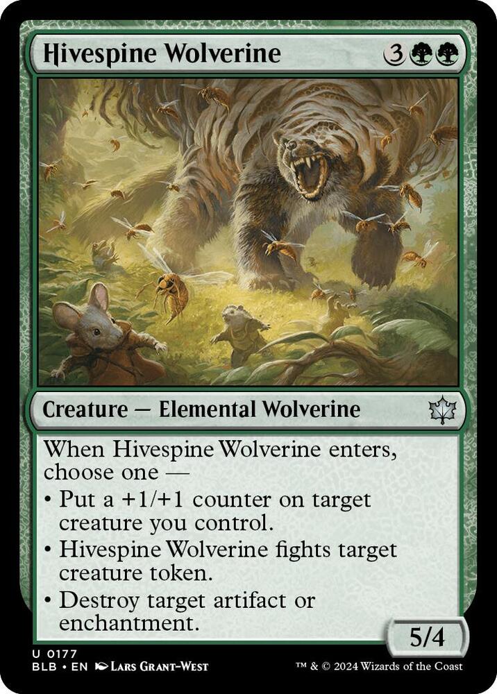Hivespine Wolverine (177) [Bloomburrow]
