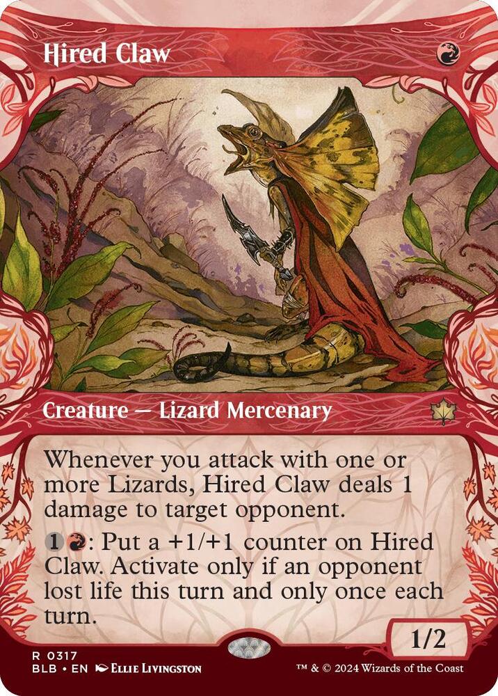 Hired Claw (Showcase) (317) [Bloomburrow]
