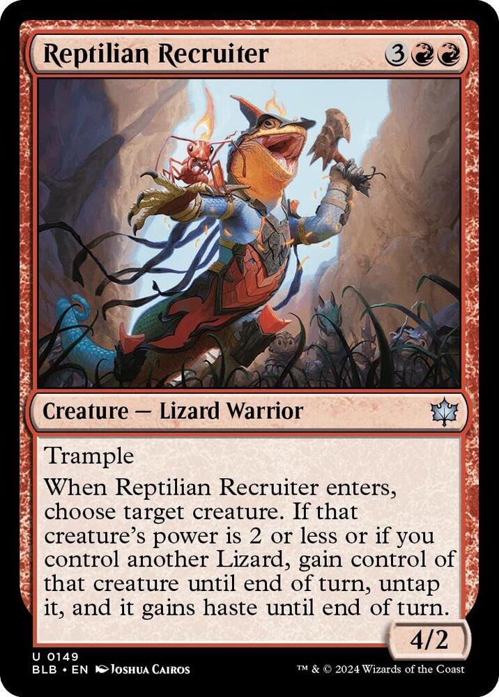 Reptilian Recruiter (149) [Bloomburrow]