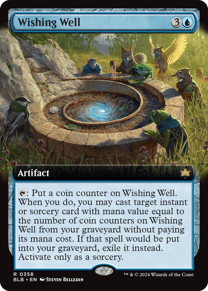 Wishing Well (Extended Art) (358) [Bloomburrow]