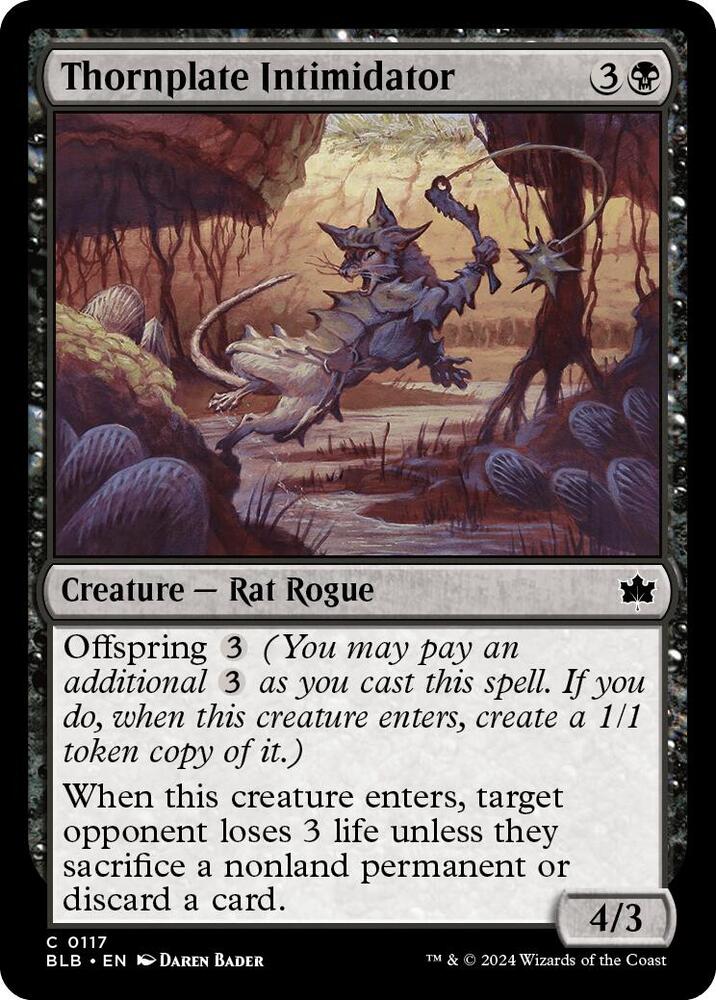 Thornplate Intimidator (117) [Bloomburrow]