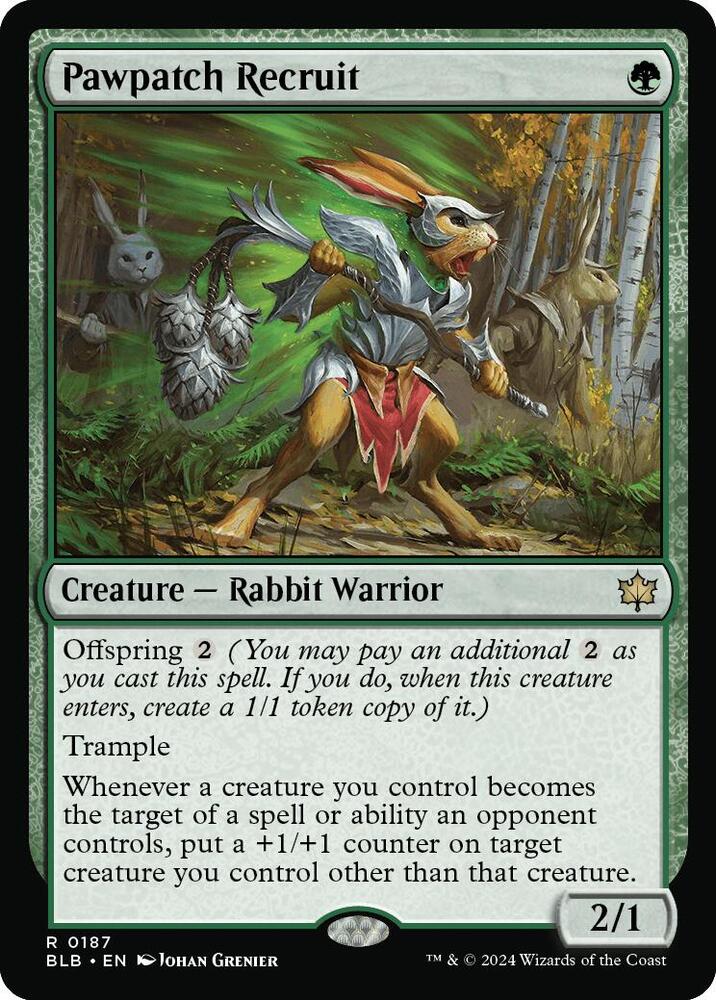 Pawpatch Recruit (187) [Bloomburrow]