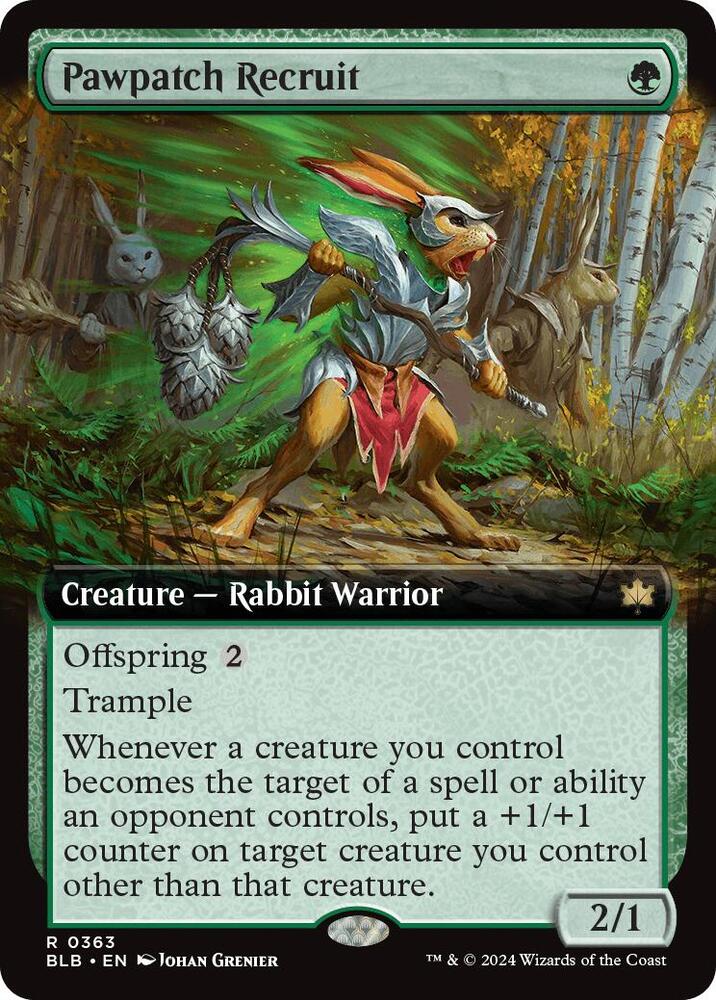Pawpatch Recruit (Extended Art) (363) [Bloomburrow]