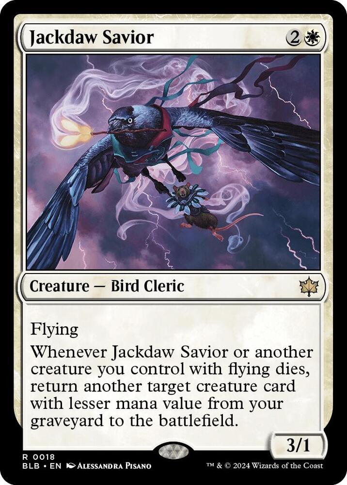 Jackdaw Savior (18) [Bloomburrow]