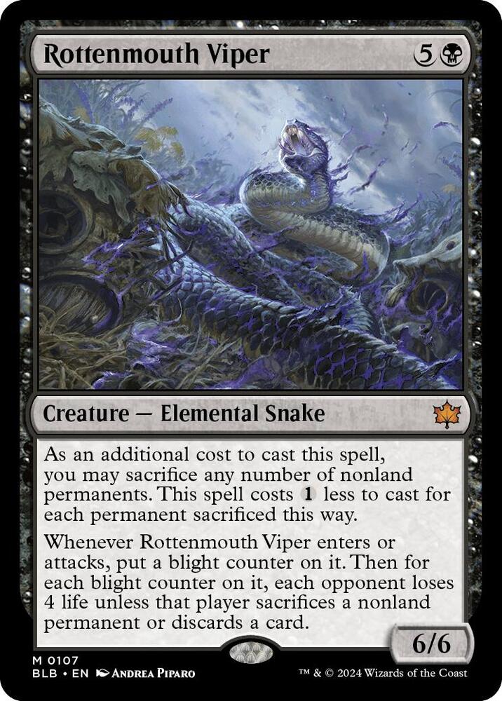 Rottenmouth Viper (107) [Bloomburrow]