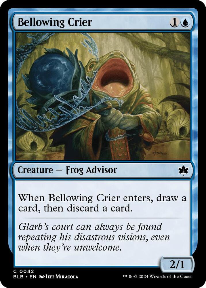 Bellowing Crier (42) [Bloomburrow]