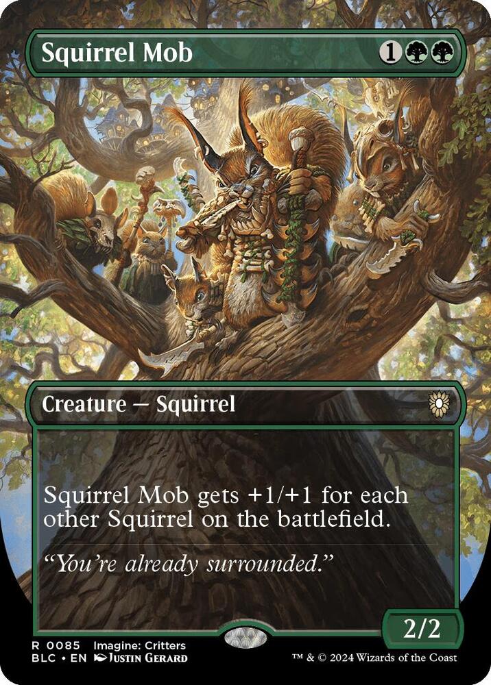 Squirrel Mob (Borderless) (85) [Bloomburrow Commander]