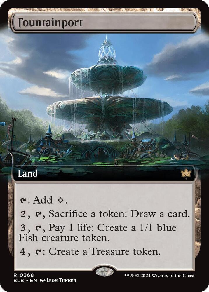 Fountainport (Extended Art) (368) [Bloomburrow]