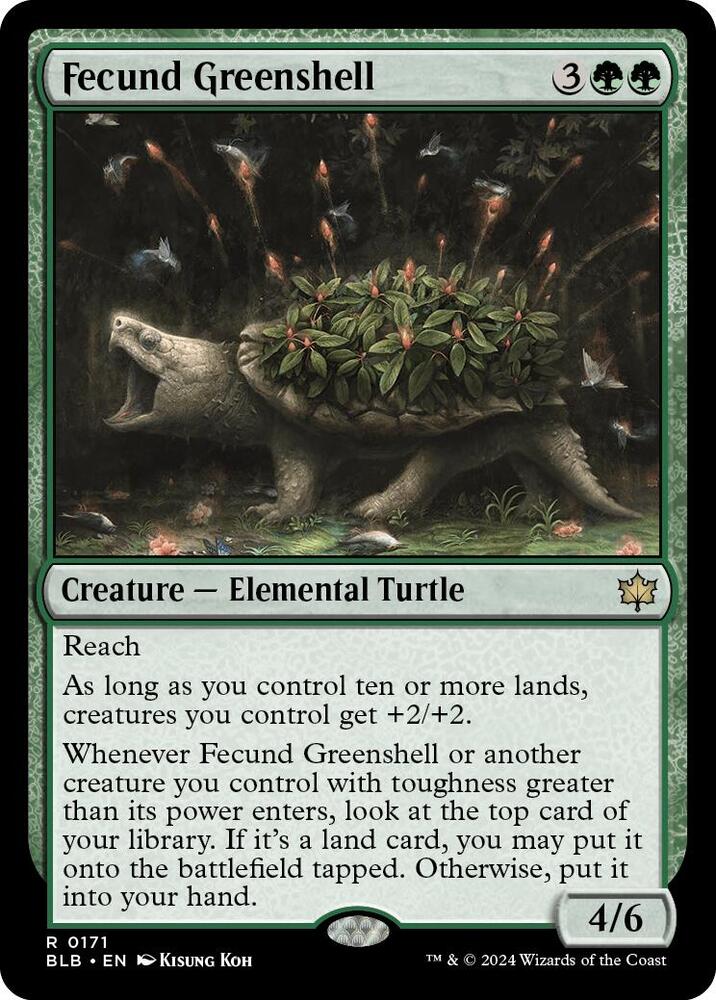 Fecund Greenshell (171) [Bloomburrow]
