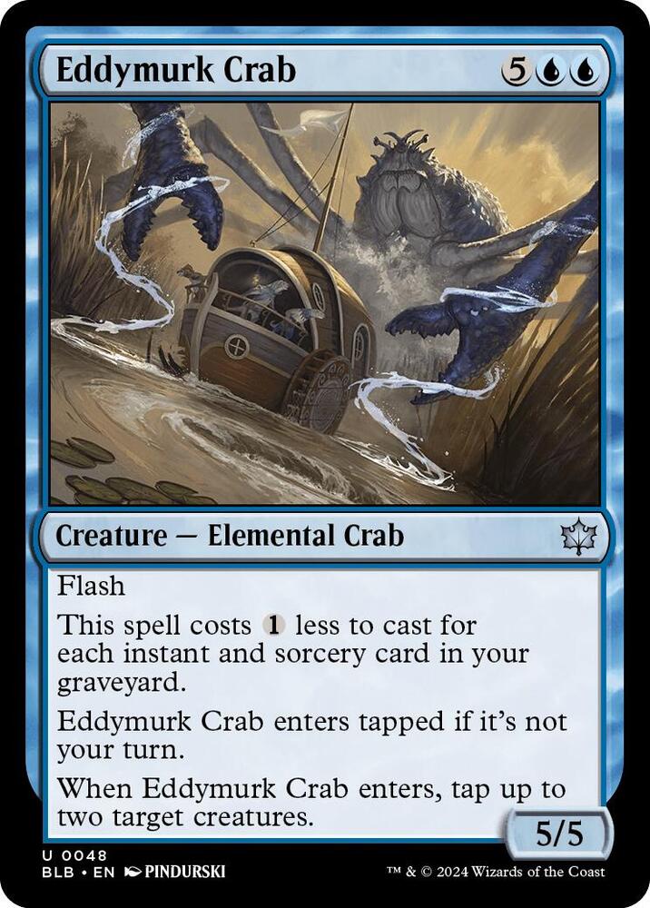 Eddymurk Crab (48) [Bloomburrow]