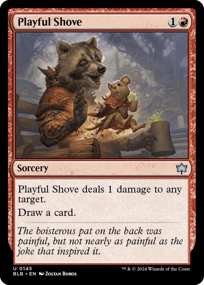 Playful Shove (145) [Bloomburrow]
