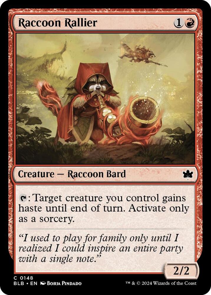 Raccoon Rallier (148) [Bloomburrow]