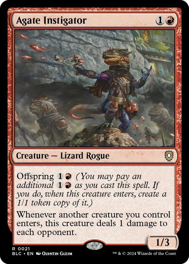 Agate Instigator (21) [Bloomburrow Commander]