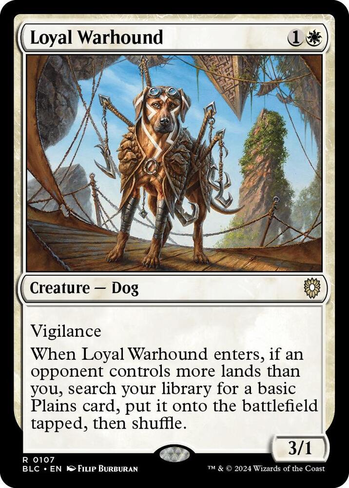 Loyal Warhound (107) [Bloomburrow Commander]