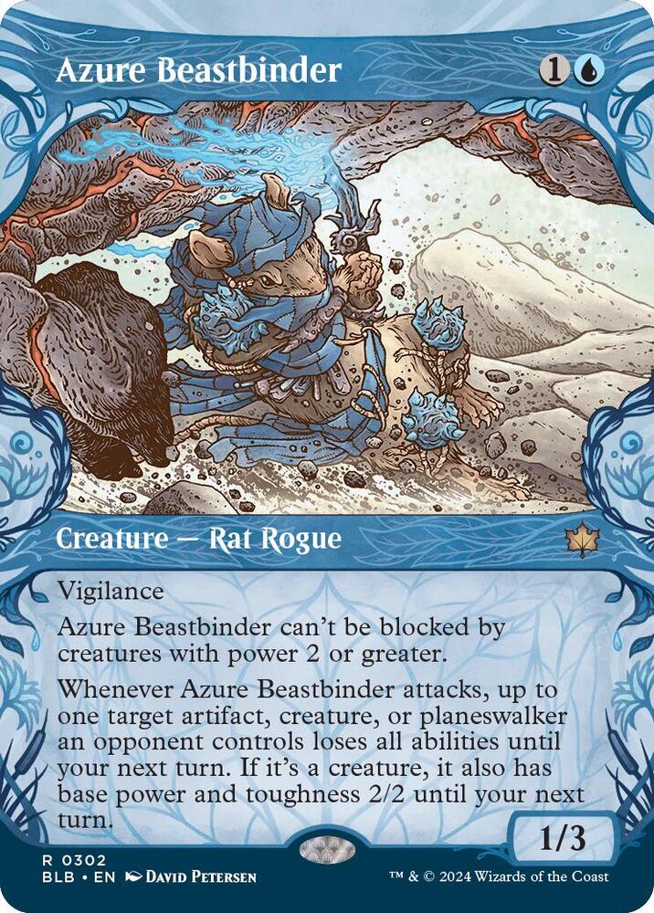 Azure Beastbinder (Showcase) (302) [Bloomburrow]
