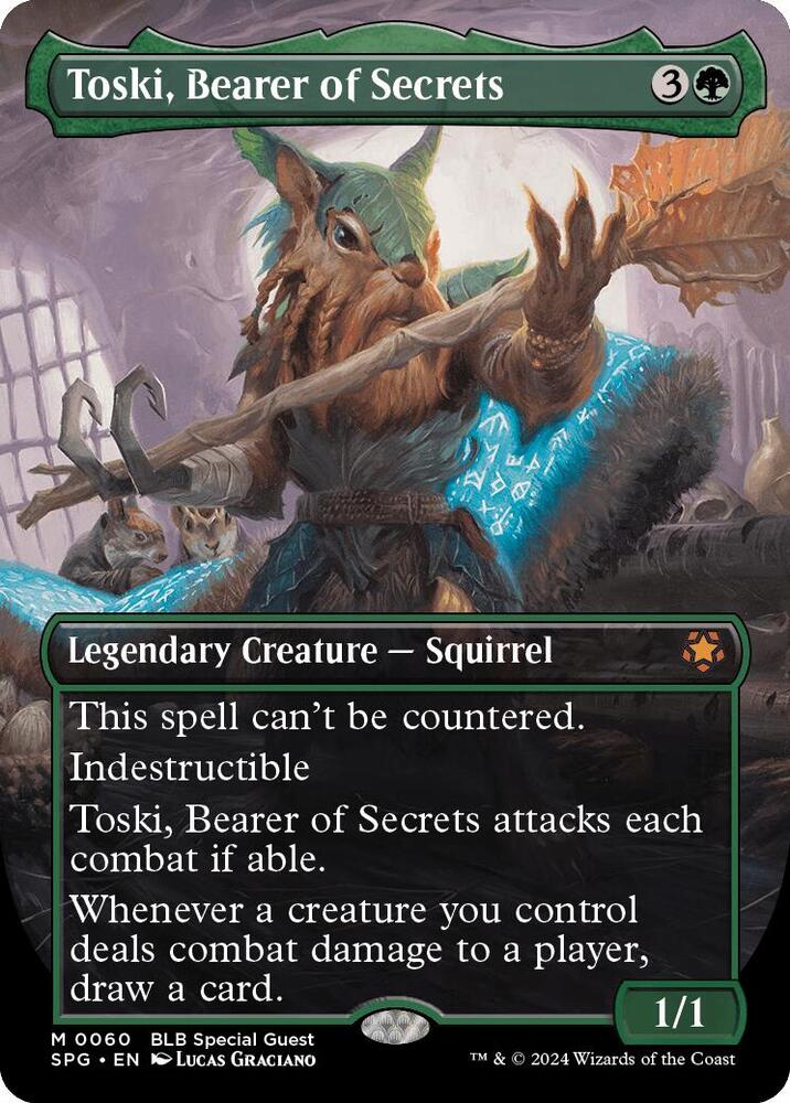 Toski, Bearer of Secrets (Borderless) (60) [Special Guests]