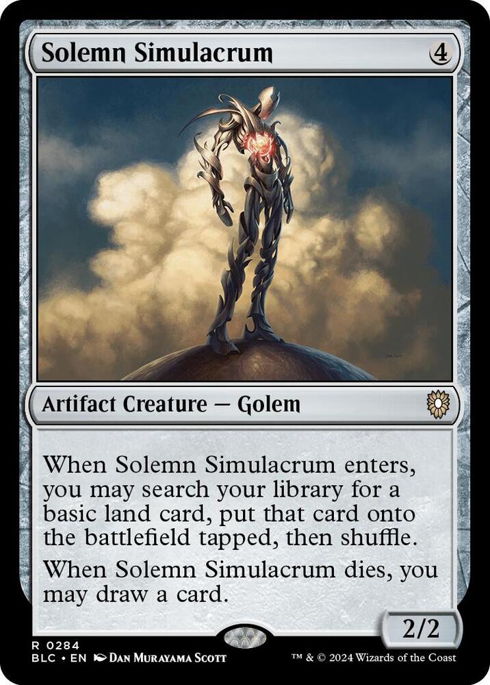 Solemn Simulacrum (284) [Bloomburrow Commander]